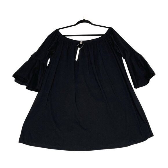 ASOS Dresses & Skirts - ASOS Women's Mini Dress Off Shoulder Bell Trumpet Sleeves Black Size 14